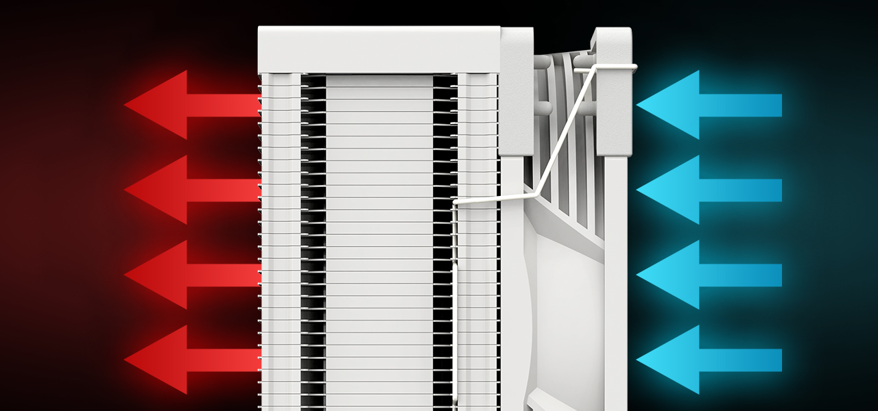 Wizualizacja przepływu powietrza w MODECOM Volcano 0C